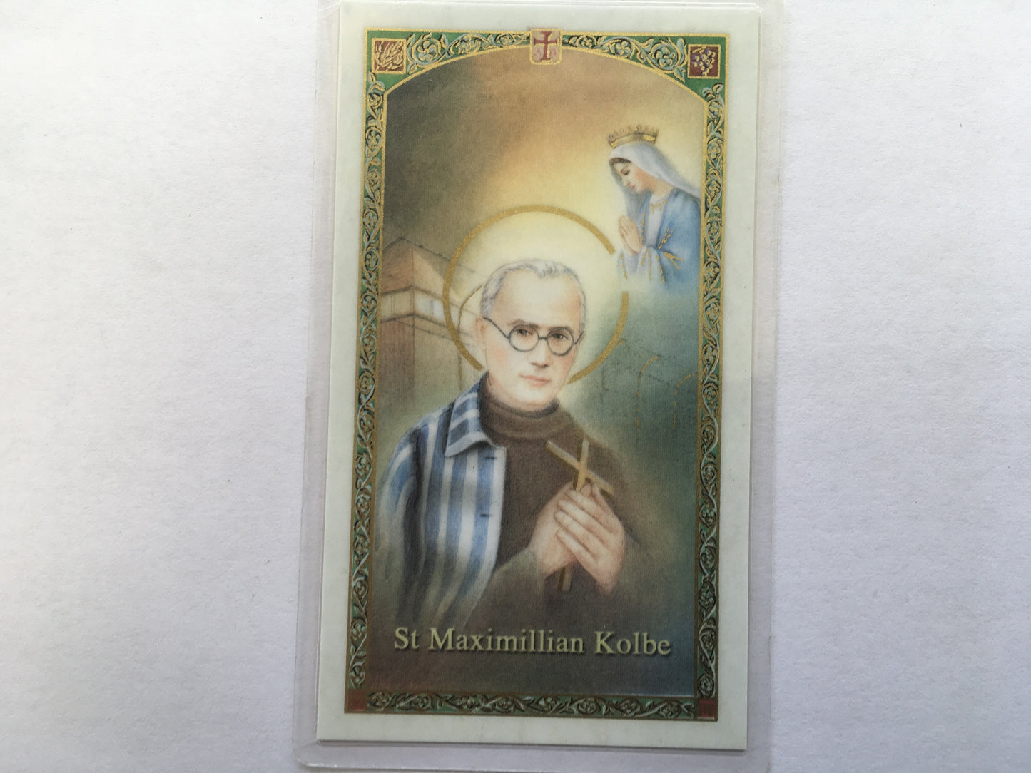 St. Maximilian Kolbe Holy Card