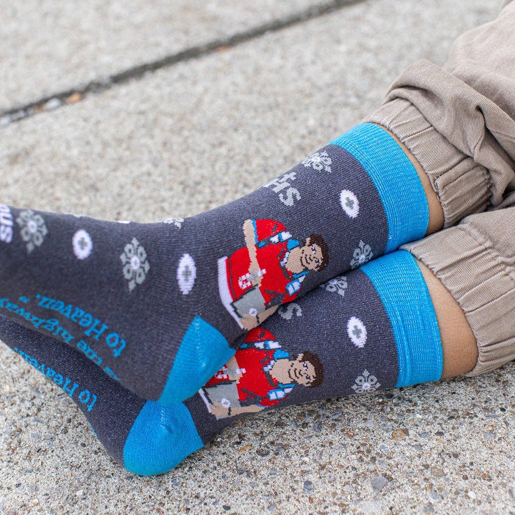 St. Carlo Acutis Eucharist Kids Socks