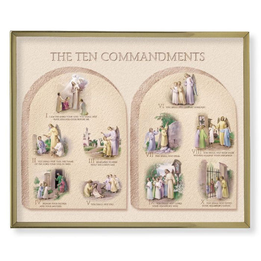Ten Commandments Framed Print