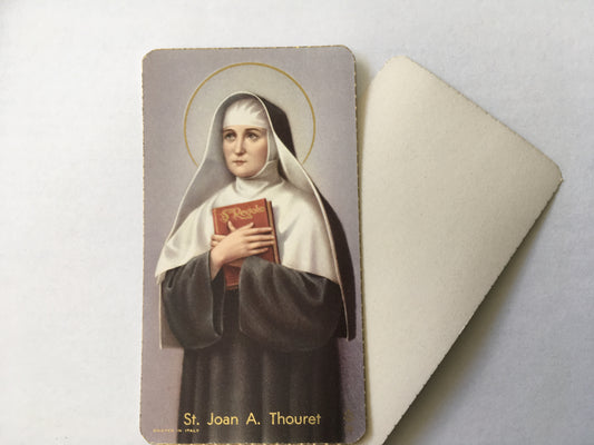 St. Joan A. Thouret - Holy Card