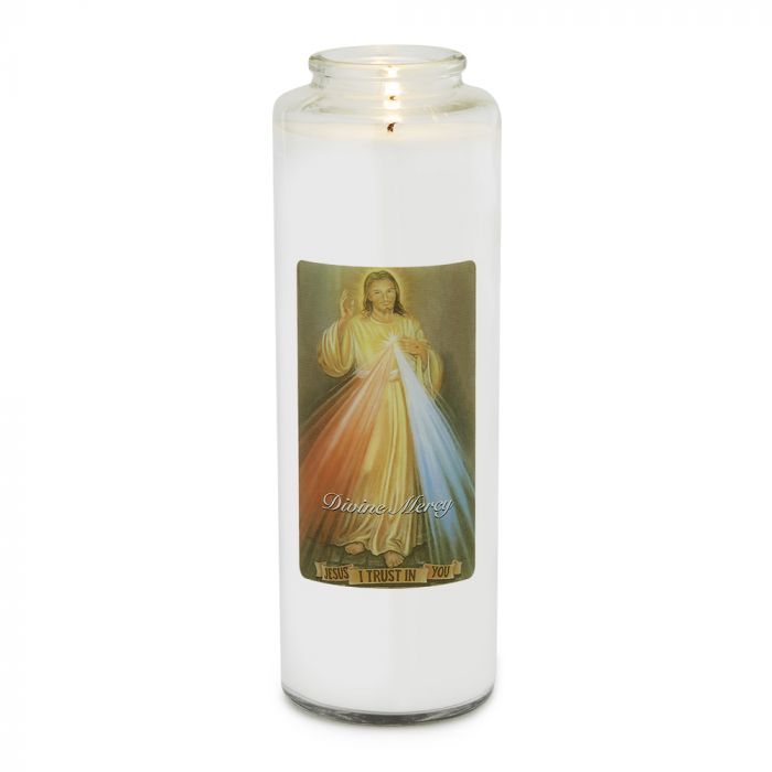 Holy Icons White Prayer Intention Candle
