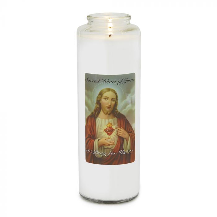 Holy Icons White Prayer Intention Candle