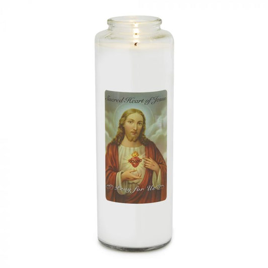 Holy Icons White Prayer Intention Candle