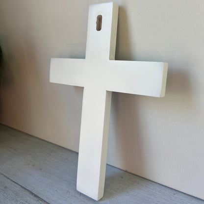 Marriage Wall Cross with Wedding Bands - 10"