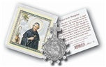 ST. PEREGRINE ROSARY RING AND PRAYER CARD