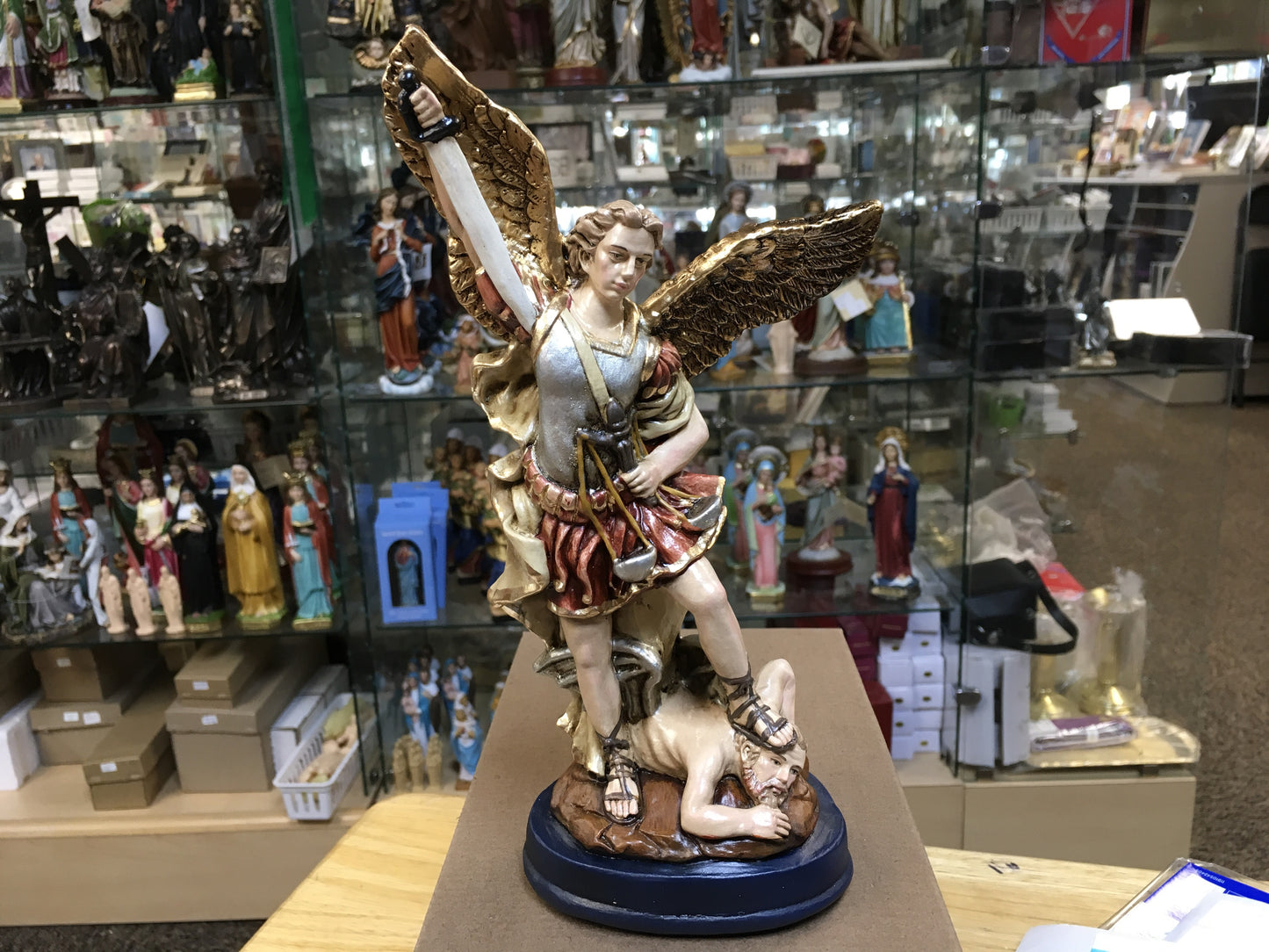 St. Michael with the Scales of Justice - 10" Statue