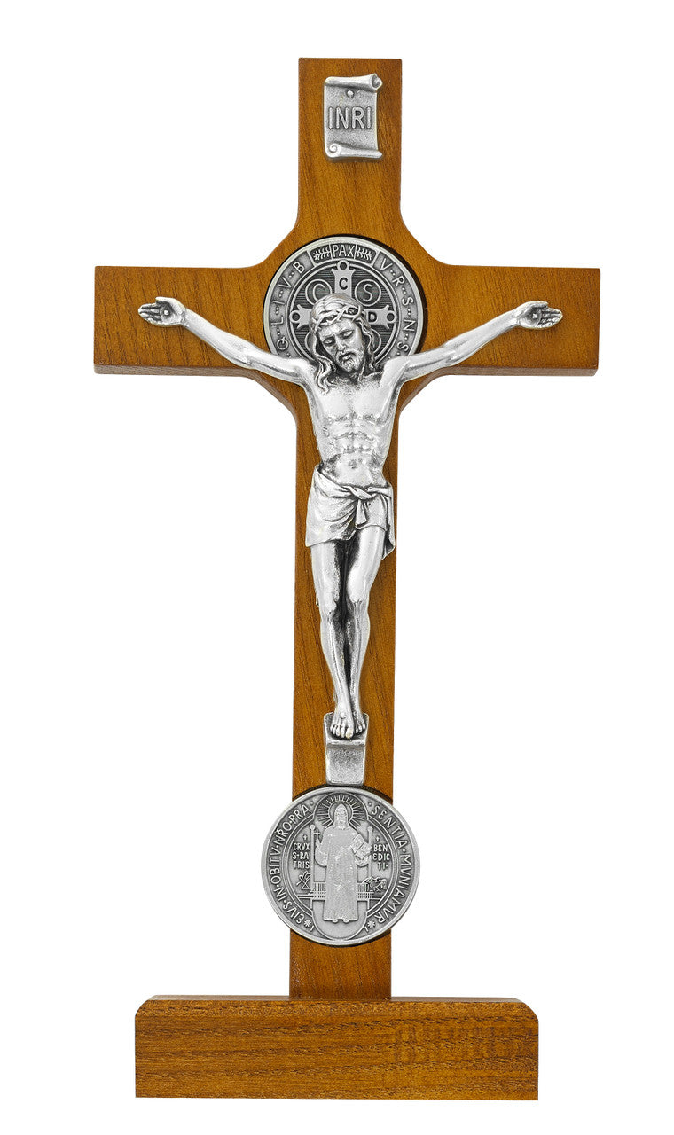 8" Standing St. Benedict Crucifix