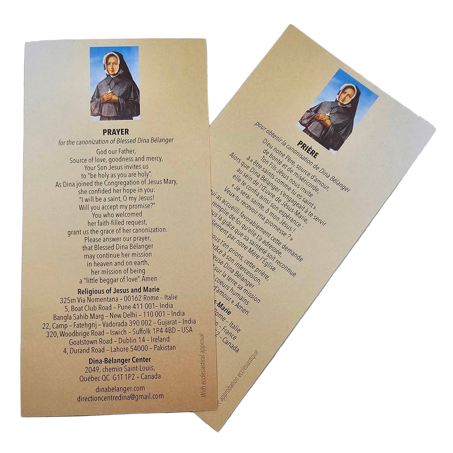Blessed Dina Belanger - Holy Card