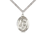 St. Nicholas Sterling Silver Medal with Chain