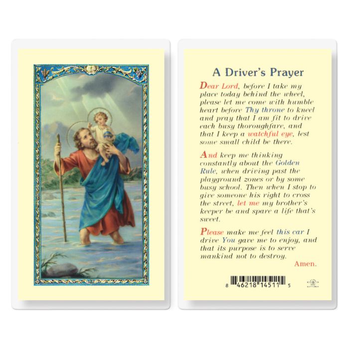 St. Christopher - Holy Card