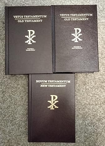 Latin English Bible - 3 Volume Set