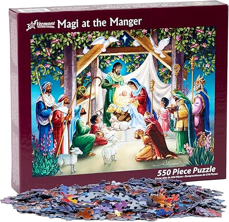 Magi at The Manger Jigsaw Puzzle - 550 Piece