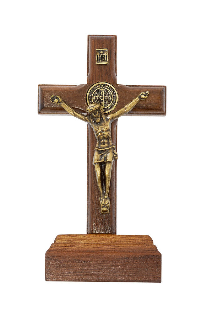 3.75" St. Benedict Standing Crucifix