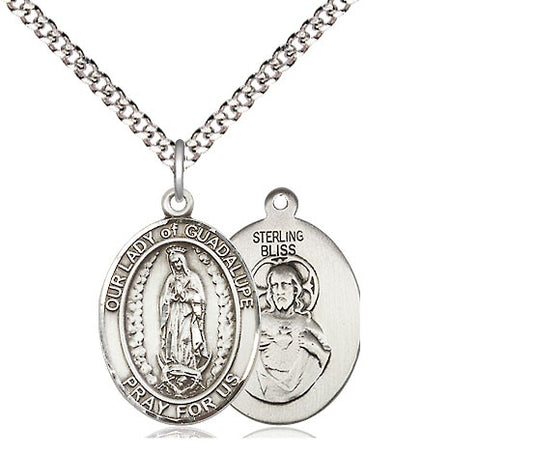 Our Lady of Guadalupe, Sterling Silver Medal - 8206