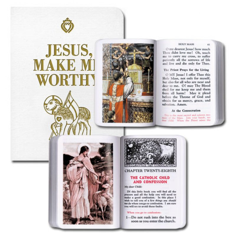 Jesus Make Me Worthy, First Communion Booklet - by Rev. Robert J. Power, C.M.