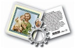 ST.JOSEPH ROSARY RING AND PRAYER CARD