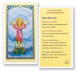 Divino Nino Holy Card - Plegaria para obtener serenidad