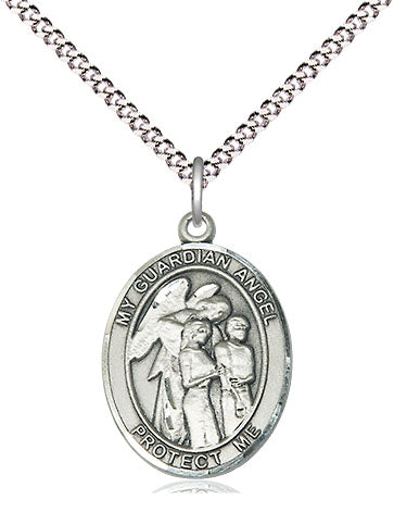 Guardian Angel Sterling Silver Medal