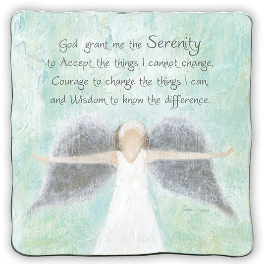 Serenity Prayer Art Metal Square Plaque