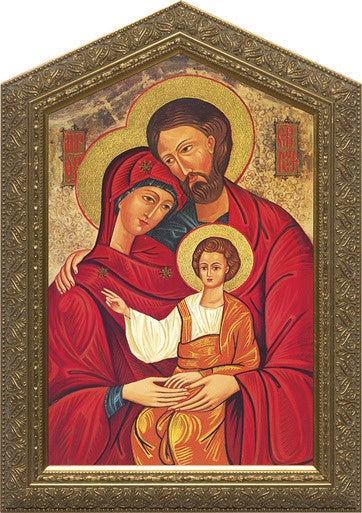 Holy Family Icon Framed