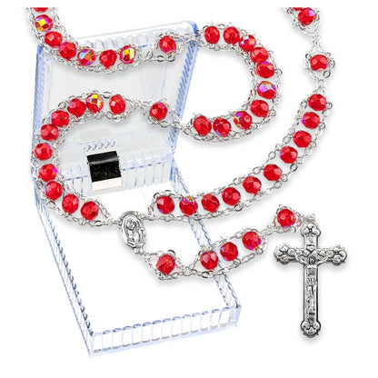 Ladder Rosary with Crystal Beads