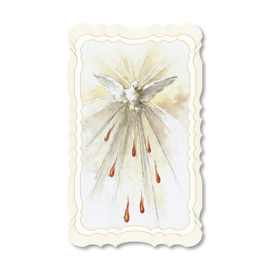 Holy Spirit - Blank Scalloped Edge Holy Card