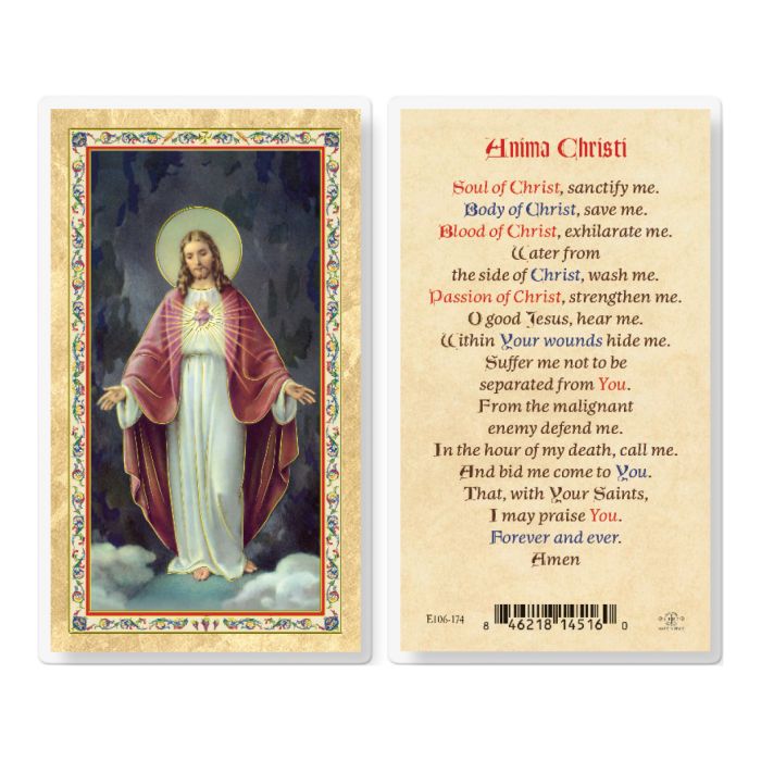Anima Christi Holy Card