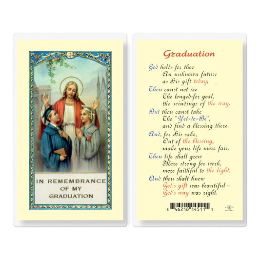 In Remembrance of my Graduation  Holy Card