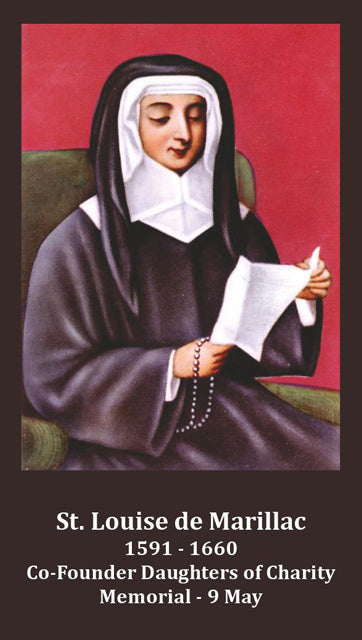 St. Louise de Marillac Holy Card