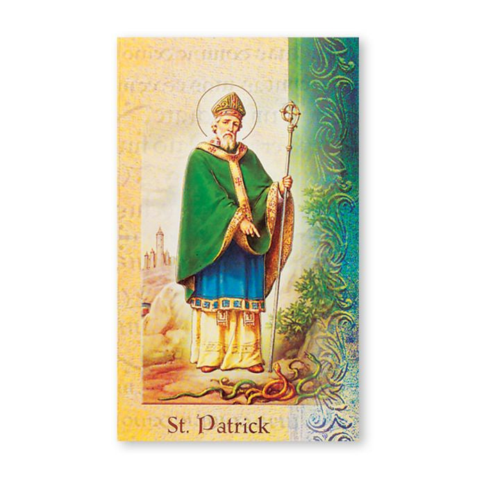 Biography of St. Patrick Prayer Folder