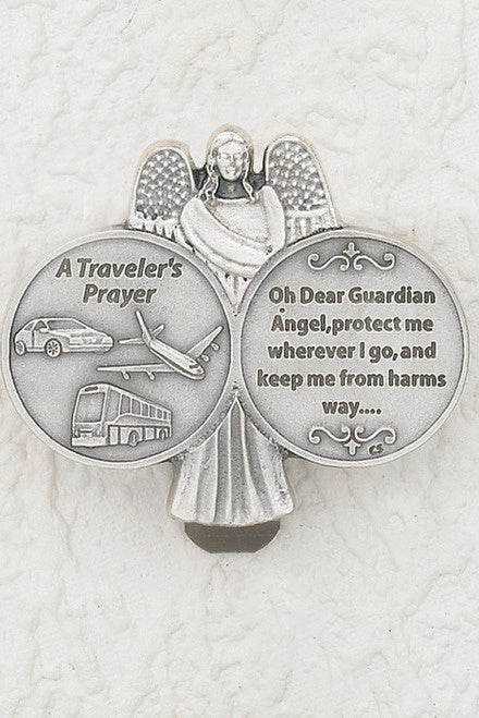 Travelers Prayer - Angel - Visor Clip