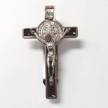 St. Benedict Crucifix Visor Clip - 2.75" (Color Variants)