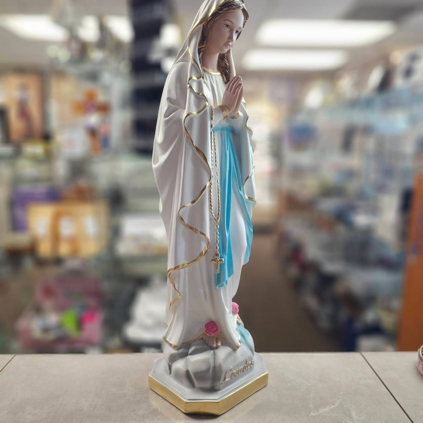 Our Lady of Lourdes, Italian - 24" Statue