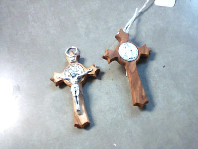 3" St. Benedict Crucifix in olive wood