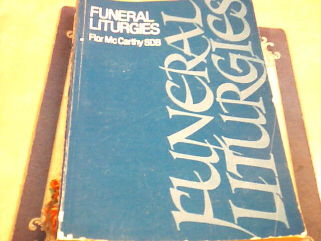 USED book - Funeral Liturgies by Flor McCarthy, SDB