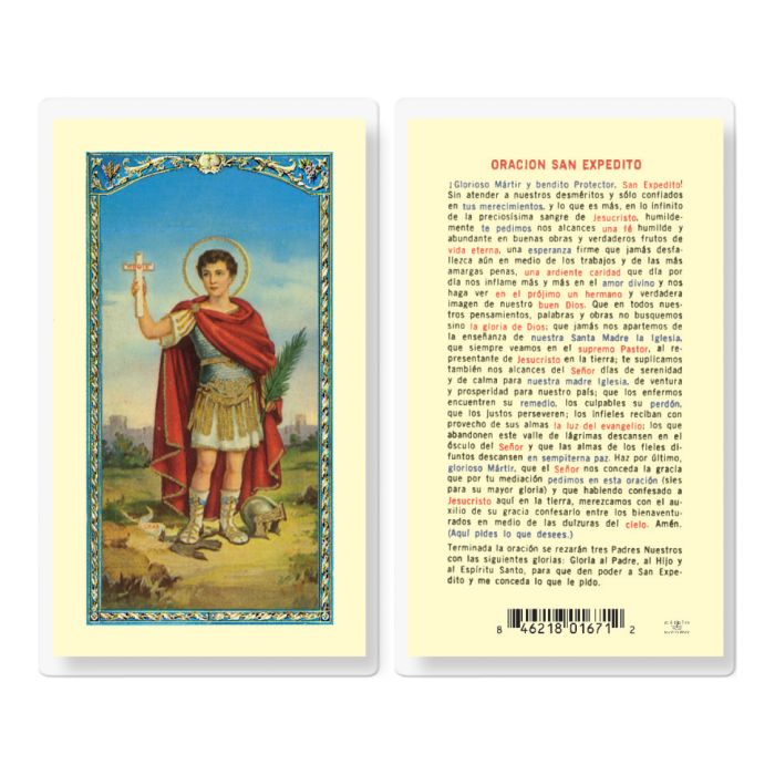 San Expedito Holy Card