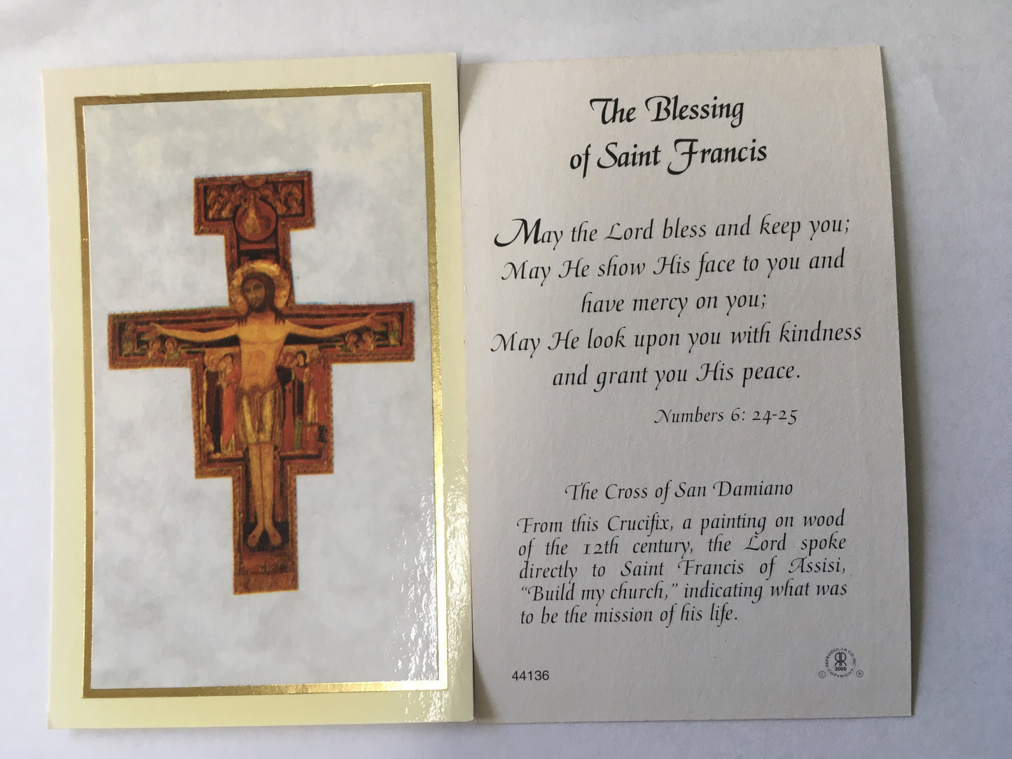 St. Francis - Cross of San Damiano - Holy Card (Limited)