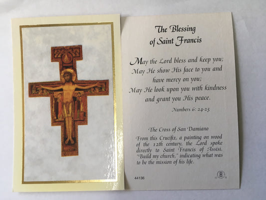 St. Francis - Cross of San Damiano - Holy Card (Limited)