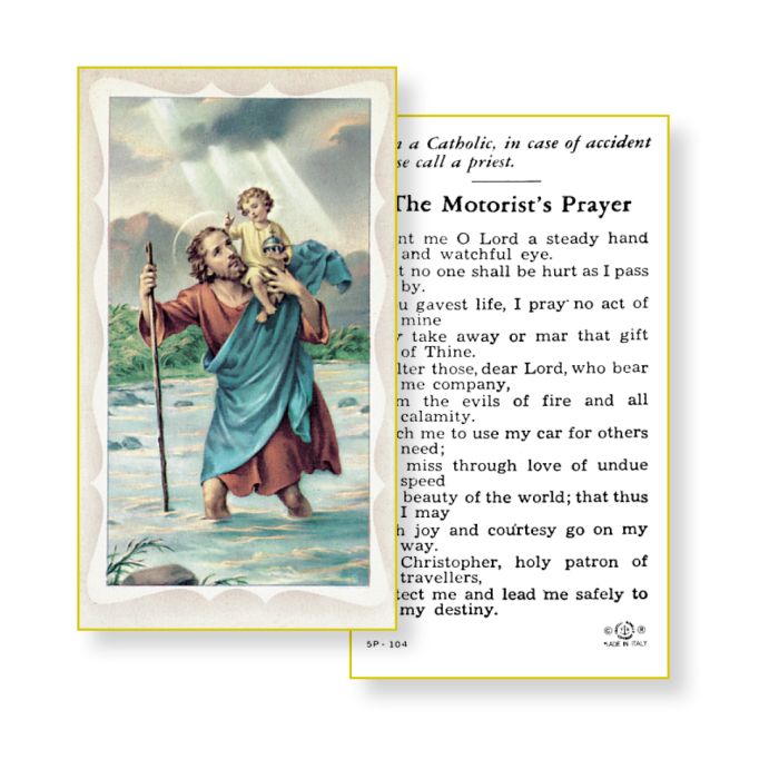 St. Christopher - Holy Card