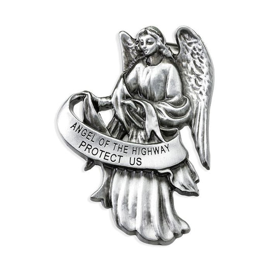 Guardian Angel Visor Clip "Protect Us"