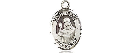 St. Clare Sterling Silver Medal