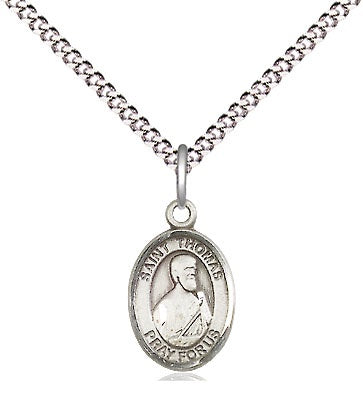 St. Thomas the Apostle, Sterling Silver Oval Medal - Necklace