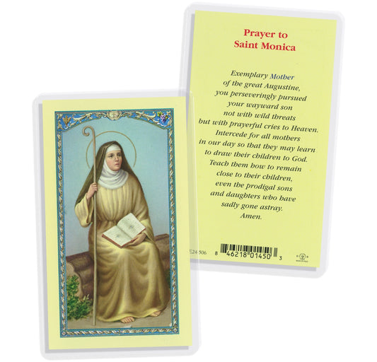 St. Monica Holy Card