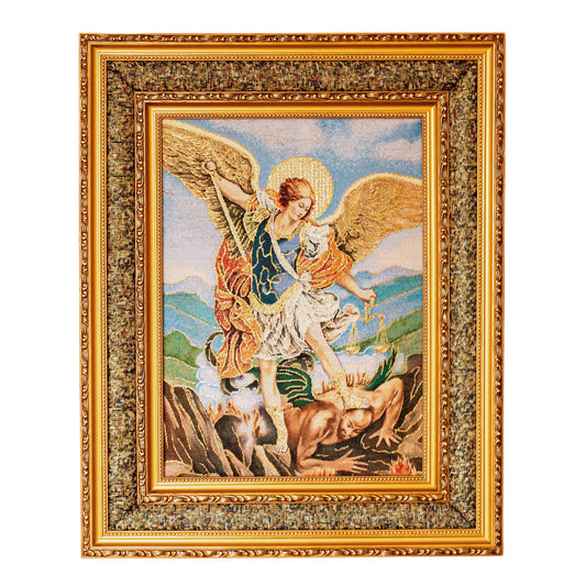 St. Michael the Archangel, Double Padded Framed Image - 21"