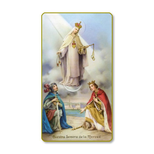Oracion A La Santisima Virgen De La Merced - Our Lady of Mercy Holy Card