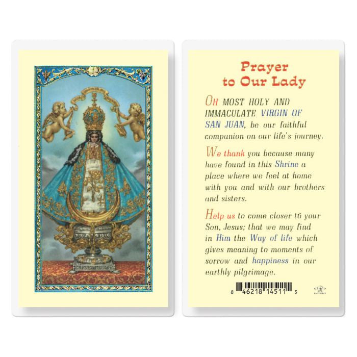 Prayer to Our Lady of San Juan del Valle Holy Card