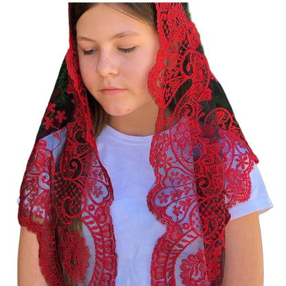 St. Catalina Thomas, Church Veil - RED