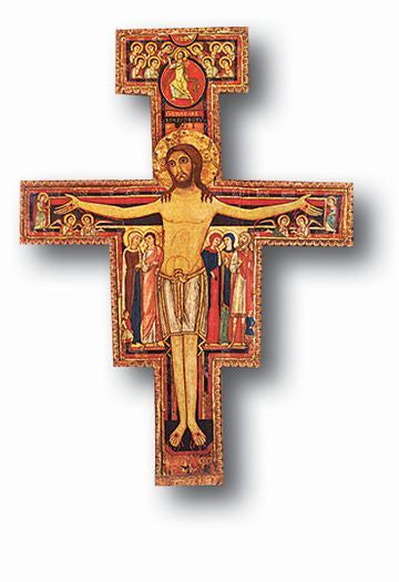 3" San Damiano Cross on Wood