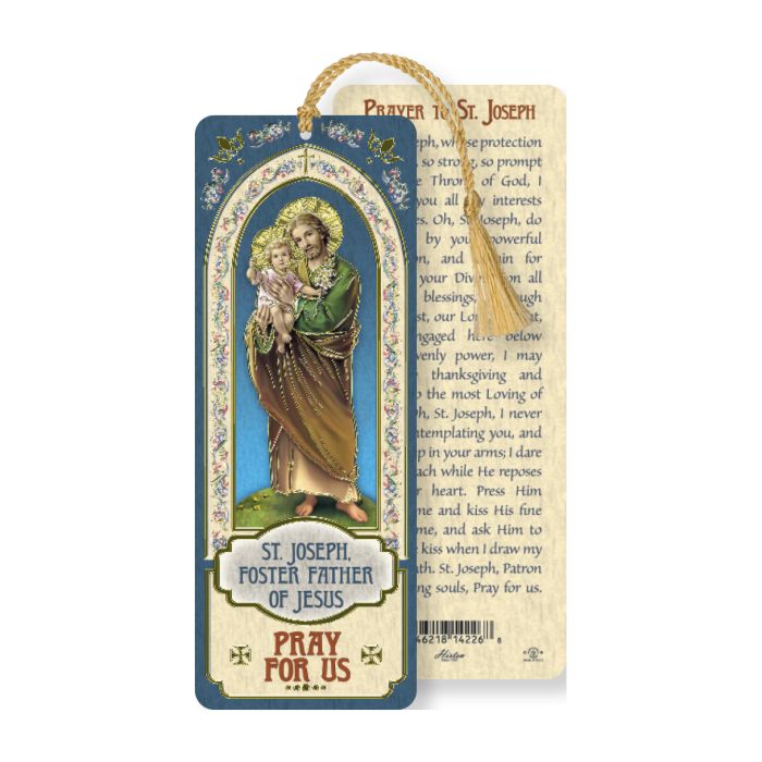 St. Joseph Laminated Bookmark with Tassel