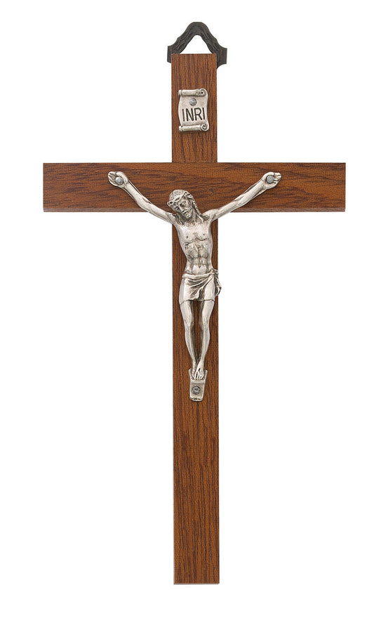 5" Wood Wall Crucifix